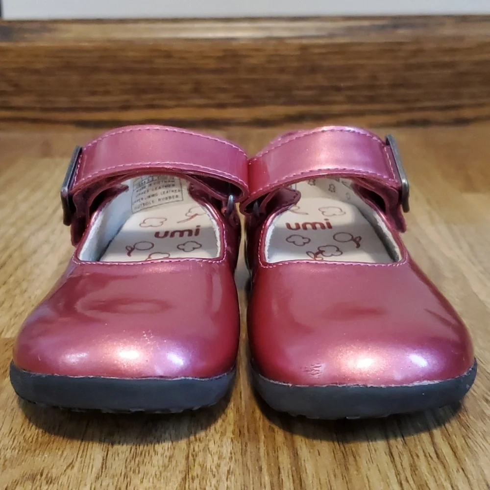 Umi Cassie Sorbet Baby Girl Walker Patent Leather Mary Jane Size 6.5 Pink
